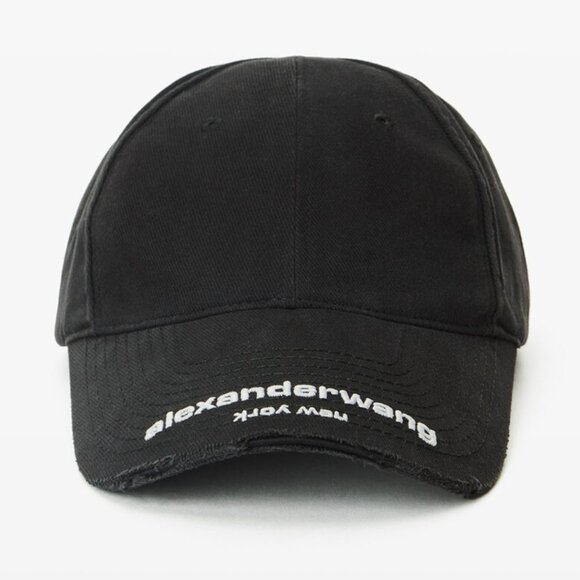 Brandnew with tag Alexanderwang Unisex Distressed Logo Baseball Cap! - Picture 1 of 12